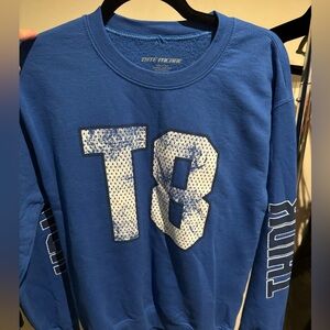 Tate McRae Tour Blue Graphic Sweatshirt